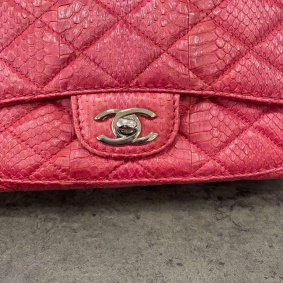 Chanel Fuscia Python Paradoxal Bag